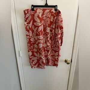 LOFT floral Wrap Skirt
